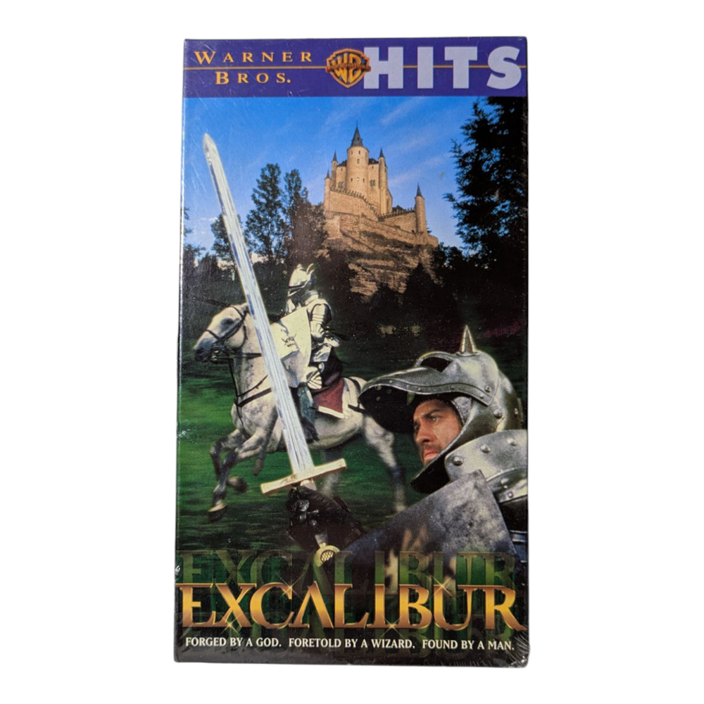 VHS - Movie - Excalibur --- Brand New -- Sealed -- Warner Bros - Collectable